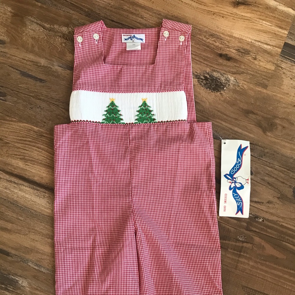 Smocked Christmas tree longall